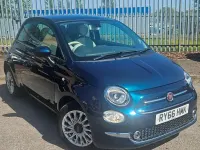 Używany Fiat 500 Lounge 69 KM (50 kW) 2017 Niebieski Hatchback