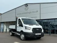 New Ford Transit S 130 HP (95 kW) 2025 White Cabriolet