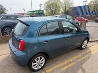 Begagnad Nissan Micra Acenta 2014 Blå Halvkombi