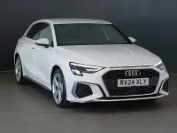 Used Audi A3 S-Line 110 HP (80 kW) 2024 White Hatchback