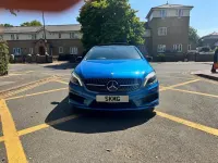 Used Mercedes A200 AMG 156 HP (114 kW) 2015 Blue Hatchback