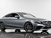 Begagnad Mercedes C220 AMG line 2019 Grå Sportkupé