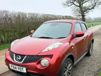 Begagnad Nissan Juke Tekna 110 HK (80 kW) 2014 Röd SUV