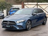 Used Mercedes A180 AMG line 134 HP (98 kW) 2022 Blue Hatchback