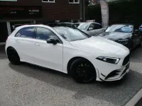 Used Mercedes A250 AMG line 224 HP (164 kW) 2018 White Hatchback