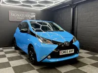 Used Toyota Aygo X-cite 68 HP (50 kW) 2015 Blue Hatchback
