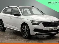 Used Skoda Kamiq Monte Carlo 110 HP (80 kW) 2023 Moon white metallic SUV