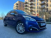 Usado Peugeot 208 Allure 2017 Azul Utilitario