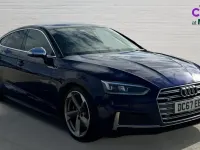 Used Audi A5 Sportback Design 354 HP (260 kW) 2018 Blue Hatchback