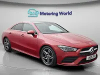 Used Mercedes CLA180 AMG line 136 HP (100 kW) 2021 Red Coupe