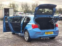 Used BMW 118 Sport Line 136 HP (100 kW) 2017 Blue Hatchback