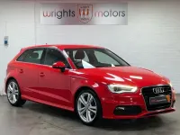 Used Audi A3 Sportback S-Line 2015 Red Hatchback