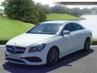 Used Mercedes CLA180 AMG line 122 HP (89 kW) 2018 White Sedan