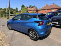Used Nissan Micra Acenta 90 HP (66 kW) 2017 Blue Hatchback