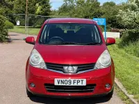 Used Nissan Note Acenta 110 HP (80 kW) 2009 Red Hatchback