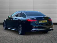 Usado Mercedes C200 AMG line 200 CV (147 kW) 2025 Negro Berlina