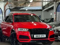Used Audi Q3 Black Edition 150 HP (110 kW) 2018 Red SUV