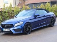 Used Mercedes C220 AMG line 2016 Blue Cabriolet