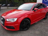 Begagnad Audi A3 S-Line 150 HK (110 kW) 2014 Röd Halvkombi