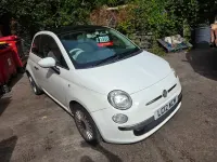 Used Fiat 500 Lounge 69 HP (50 kW) 2012 White Hatchback