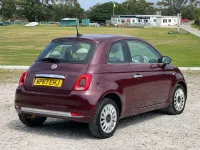 Used Fiat 500 Lounge 69 HP (50 kW) 2017 Red Hatchback