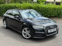 Used Audi A3 S-Line 150 HP (110 kW) 2017 Black Hatchback