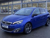Used Peugeot 308 GT-line 120 HP (88 kW) 2016 Blue Hatchback