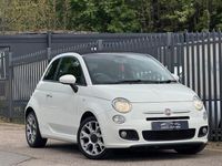 Used Fiat 500 S 69 HP (50 kW) 2014 White Cabriolet