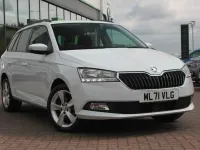 Used Skoda Fabia SE L 94 HP (69 kW) 2021 Moon white metallic Hatchback