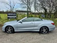 Used Mercedes E220 AMG Line Premium 177 HP (130 kW) 2015 Silver Cabriolet