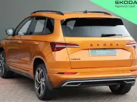 Used Skoda Karoq SportLine 150 HP (110 kW) 2025 Phoenix orange metallic SUV