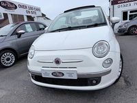Used Fiat 500 Lounge 2012 White Cabriolet
