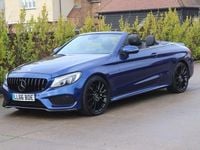 Used Mercedes C220 AMG line 2016 Blue Cabriolet