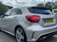 Used Mercedes A200 AMG line 136 HP (100 kW) 2017 Silver Hatchback
