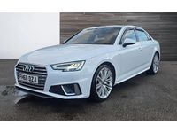Used Audi A4 S-Line 190 HP (139 kW) 2019 White Sedan