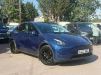 Used Tesla Model Y Long Range AWD 378 kW (514 HP) 2022 Blue SUV
