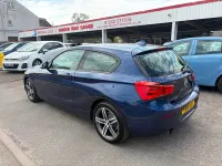 Used BMW 118 Sport Line 136 HP (100 kW) 2016 Blue Hatchback
