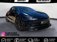 Used Tesla Model 3 Long Range AWD 366 kW (498 HP) 2020 Black Sedan