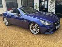 Used Mercedes E250 AMG line 201 HP (147 kW) 2017 Blue Cabriolet