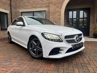 Used Mercedes C300 AMG line 2018 White Sedan