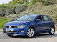 Begagnad VW Polo SEL 115 HK (84 kW) 2018 Blå Halvkombi