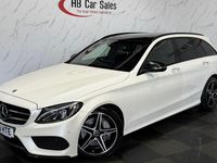 Used Mercedes C250 AMG Line Premium Plus 204 HP (150 kW) 2018 White Estate