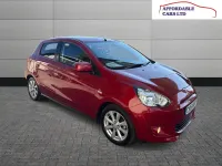Used Mitsubishi Mirage 2014 Red Hatchback