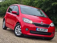 Used Skoda Citigo Elegance 75 HP (55 kW) 2014 Red Hatchback