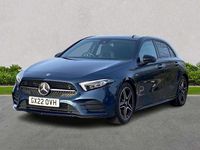Used Mercedes A180 AMG Line Premium Plus 136 HP (100 kW) 2022 Blue Hatchback