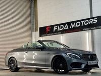Used Mercedes C220 AMG line 170 HP (125 kW) 2017 Grey Cabriolet