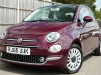 Used Fiat 500 Lounge 69 HP (50 kW) 2015 Red Hatchback