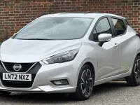 Używany Nissan Micra Acenta 91 KM (66 kW) 2022 Srebrny Hatchback