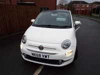 Used Fiat 500 Lounge 69 HP (50 kW) 2018 White Hatchback