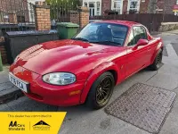 Used Mazda MX5 212 HP (155 kW) 2001 Red Cabriolet